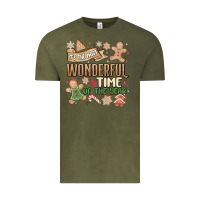 Vintage Olive wonderful time Vintage Tee - MaliasSmallBusiness