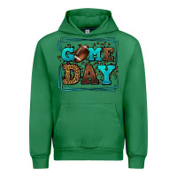 Emerald Game day American Football leopard frame Urban Hoodie - LillyAllenDesigns