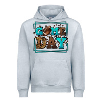 Game Day American Football Leopard Frame Urban Hoodie | Teevron