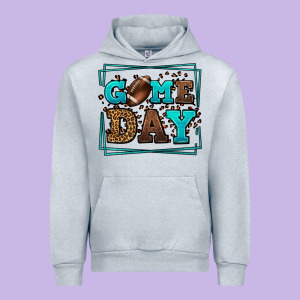 Game Day American Football Leopard Frame Urban Hoodie Designed By Lillyallendesigns