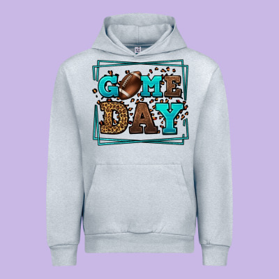 Game Day American Football Leopard Frame Urban Hoodie Designed By Lillyallendesigns