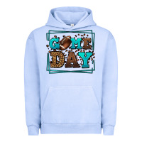Pigment Grape Ice Game day American Football leopard frame Urban Hoodie - LillyAllenDesigns