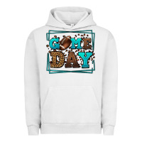 Pigment Lunar Rock Game day American Football leopard frame Urban Hoodie - LillyAllenDesigns