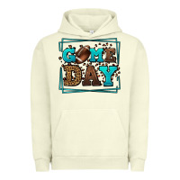 Pigment Pistachio Game day American Football leopard frame Urban Hoodie - LillyAllenDesigns