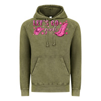 Vintage Olive lets go girls Vintage Hoodie - NancyCooperArtShop