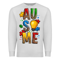 Dove Grey ausome autism Premium Sweatshirt - OliviaCreatesArt