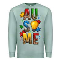 Seafoam ausome autism Premium Sweatshirt - OliviaCreatesArt