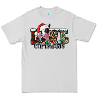 Dove Grey love Christmas cow Premium Tee - Jasminsmagicworld