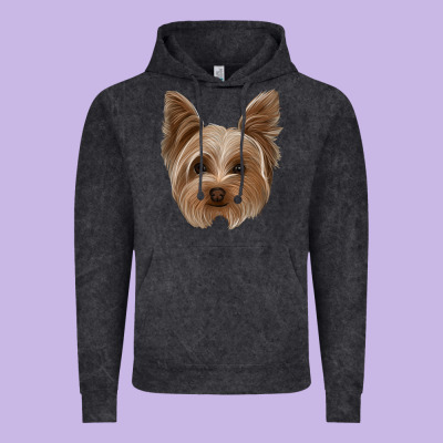 Yorkie Vintage Hoodie Designed By Jasminsmagicworld