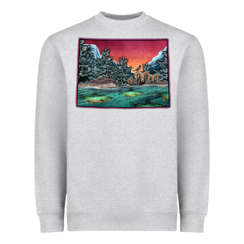 Colorado Scenery Map Heavyweight Sweatshirt by Bettercallsaul | Teevron