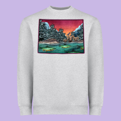 Colorado Scenery Map Heavyweight Sweatshirt Designed By Bettercallsaul