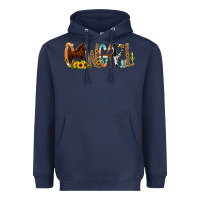 Navy Cowgirl Horse Min Heavyweight Hoodie - CowCowDesign