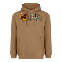 Toasted Coconut Cowgirl Horse Min Heavyweight Hoodie - CowCowDesign