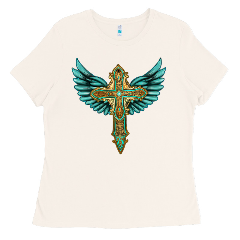 Wing Cross Ladies Tee by Artiststas | Teevron