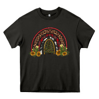 Asphalt rainbow tree Heavy Core Tee - AdoDesignShop
