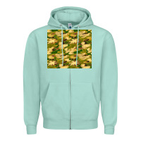 Seafoam camouflage with glitter Zipper Hoodie - TumblerDesignByShophia
