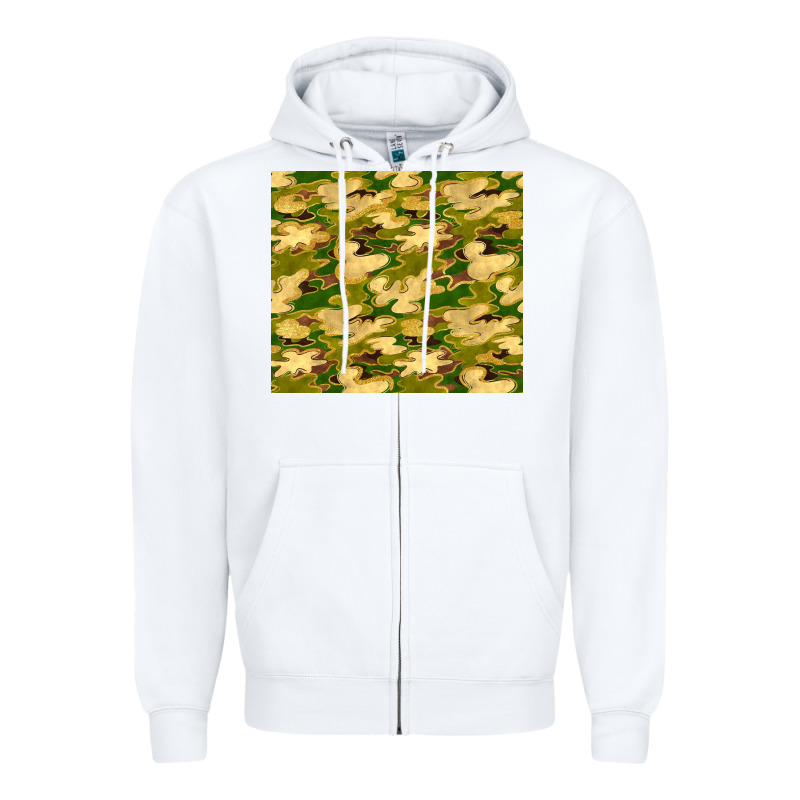 Camouflage With Glitter Zipper Hoodie by TumblerDesignByShophia | Teevron