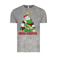 Cloud Rock meowy christmas cat tree Vintage Tee - MaliasSmallBusiness