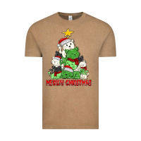 Vintage Coffee meowy christmas cat tree Vintage Tee - MaliasSmallBusiness