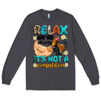 Smoke relax we're all crazy it's not a competition Long Sleeve Tee - Artiststas