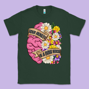 Your Anxiety Is A Lying Bitch Classic Tee Designed By Maliassmallbusiness
