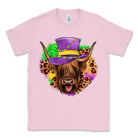 Bubblegum Pink highland cow mardi gras Classic Tee - JahusDesignShop