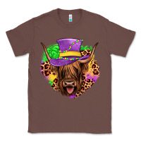 Chestnut highland cow mardi gras Classic Tee - JahusDesignShop