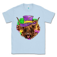 Dusty Blue highland cow mardi gras Classic Tee - JahusDesignShop