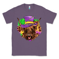 Highland Cow Mardi Gras Classic Tee | Teevron