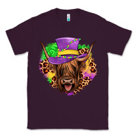 Plum highland cow mardi gras Classic Tee - JahusDesignShop