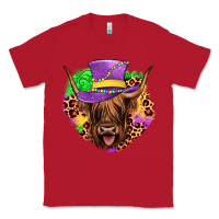 Red highland cow mardi gras Classic Tee - JahusDesignShop