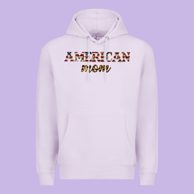 American Mom Premium Hoodie Designed By Jahusdesignshop