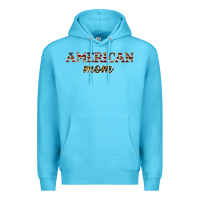Ocean Blue American mom Premium Hoodie - JahusDesignShop