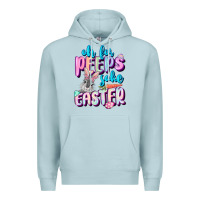 Blue Mist Oh for peeps sake Easter Day Premium Hoodie - CowGirlArtShop