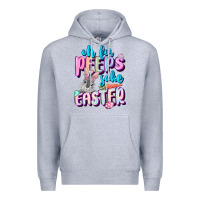 Heather Grey Oh for peeps sake Easter Day Premium Hoodie - CowGirlArtShop