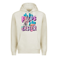 Oatmeal Heather Oh for peeps sake Easter Day Premium Hoodie - CowGirlArtShop