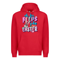 Red Oh for peeps sake Easter Day Premium Hoodie - CowGirlArtShop