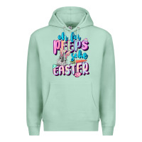 Seafoam Oh for peeps sake Easter Day Premium Hoodie - CowGirlArtShop