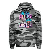 Slate Camo Oh for peeps sake Easter Day Premium Hoodie - CowGirlArtShop