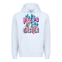 White Oh for peeps sake Easter Day Premium Hoodie - CowGirlArtShop