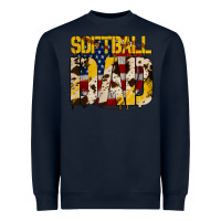 Navy American Softball Dad Heavyweight Sweatshirt - Bettercallsaul