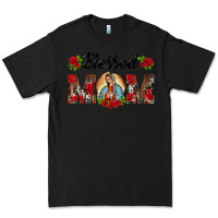 Black blessed mom lady of guadalupe Premium Tee - BarkalooDesign