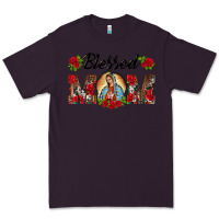 Plum blessed mom lady of guadalupe Premium Tee - BarkalooDesign