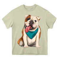 Mossy english bulldog Heavy Core Tee - Artiststas