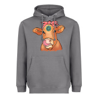 Storm Cow  Turquoise Heavyweight Hoodie - CowCowDesign