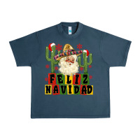 Midnight Navy feliz navidad mexican santa Urban Heavy Tee - MaliasSmallBusiness