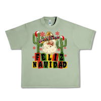 Oil Green feliz navidad mexican santa Urban Heavy Tee - MaliasSmallBusiness