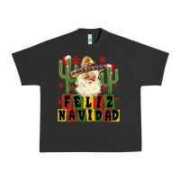 Pigment Black feliz navidad mexican santa Urban Heavy Tee - MaliasSmallBusiness