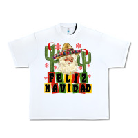 White feliz navidad mexican santa Urban Heavy Tee - MaliasSmallBusiness