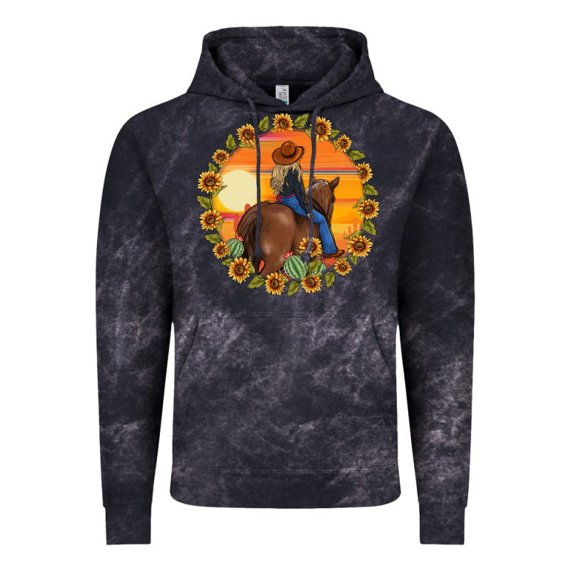 Cowgirl Sunflower Vintage Hoodie by MaliasSmallBusiness | Teevron